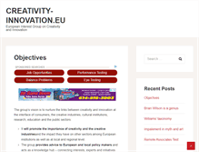 Tablet Screenshot of creativity-innovation.eu